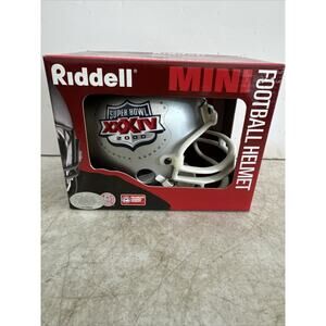 Super Bowl XXXIV 2000 Riddell Mini Helmet Atlanta Georgia In Box